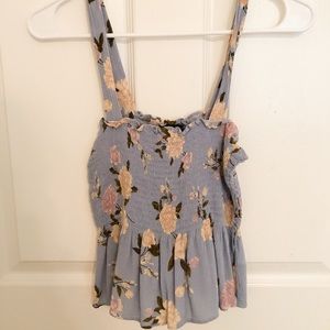 American Eagle Smocked Trim Tank